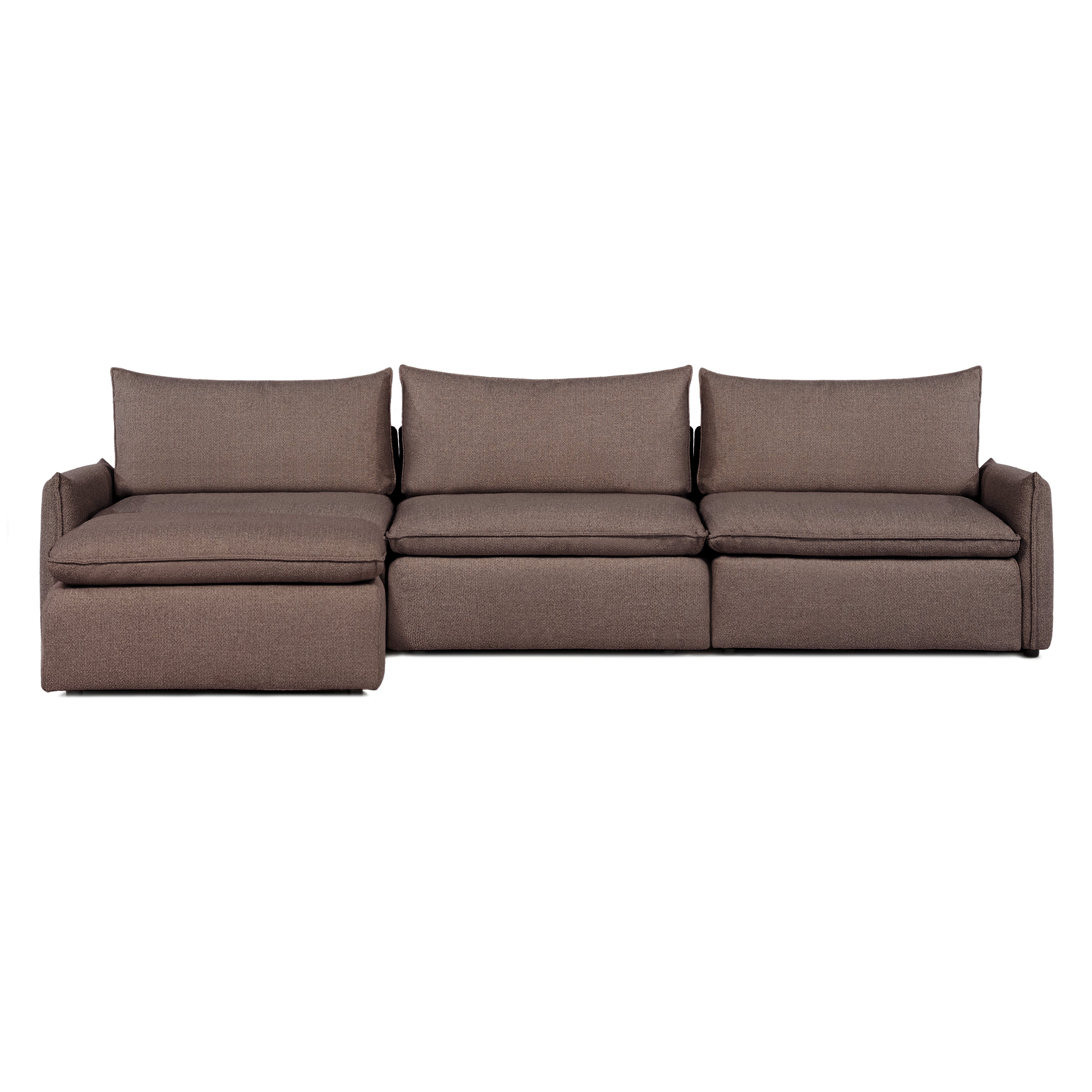 Sofa COMO | 3-osobowa | Niskie podłokietniki | Narożnik | Beżowy