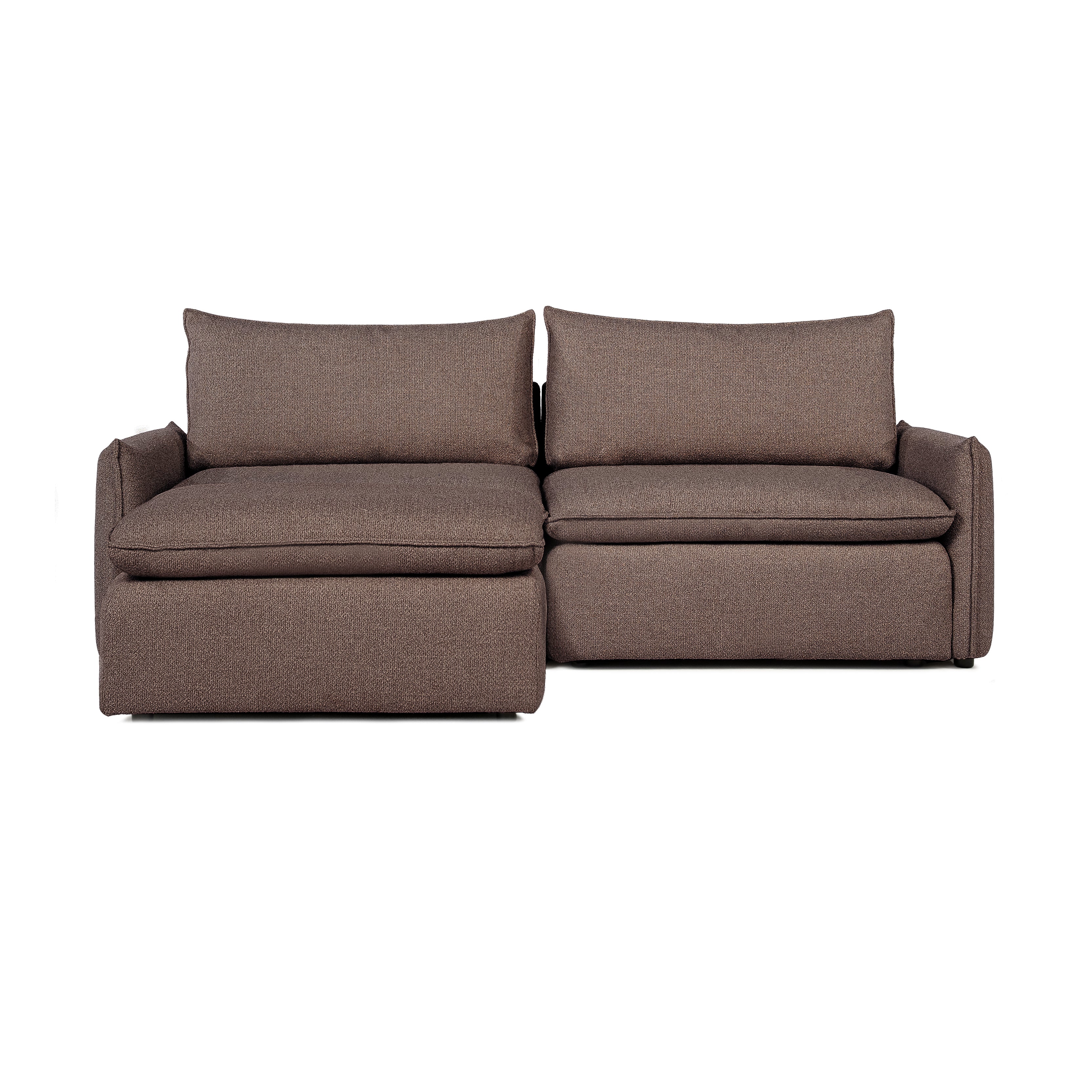 Sofa COMO | 2-osobowa | Niskie podłokietniki | Narożnik | Beżowy