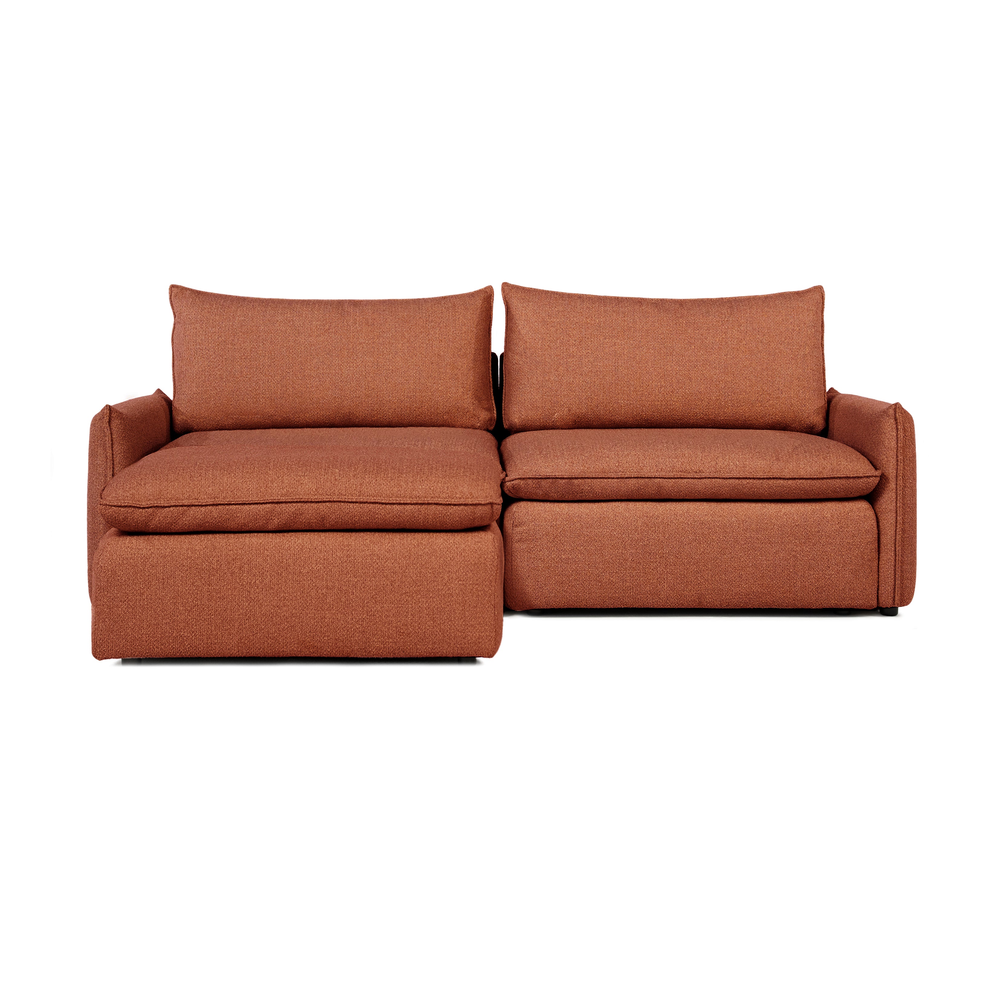 Sofa COMO | 2-osobowa | Niskie podłokietniki | Narożnik | Beżowy