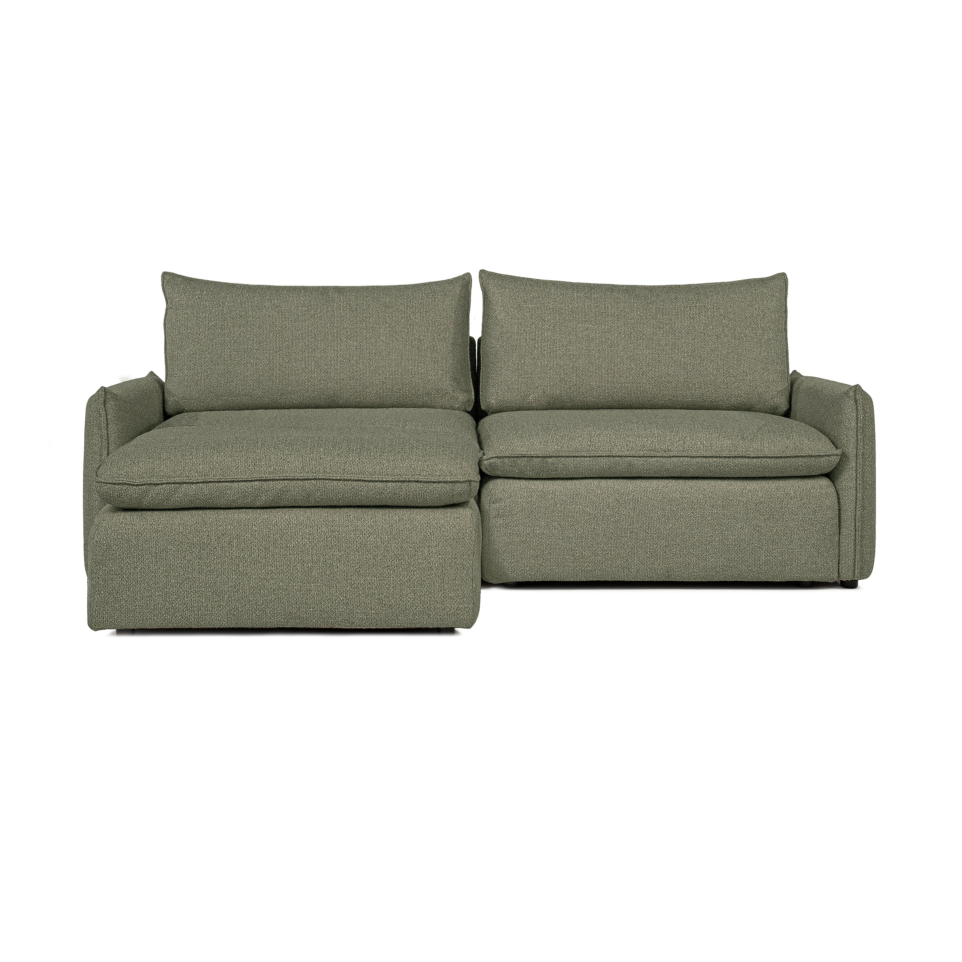 Sofa COMO | 2-osobowa | Niskie podłokietniki | Narożnik | Beżowy