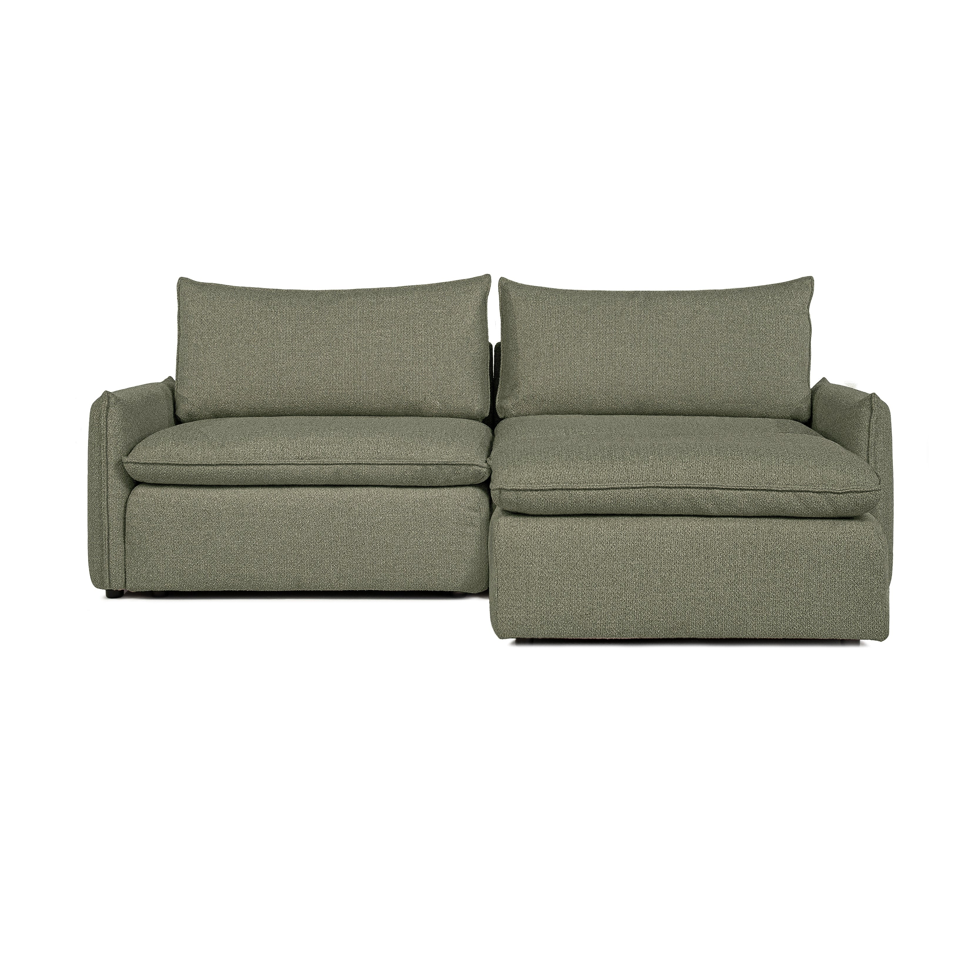 Sofa COMO | 2-osobowa | Niskie podłokietniki | Narożnik | Beżowy