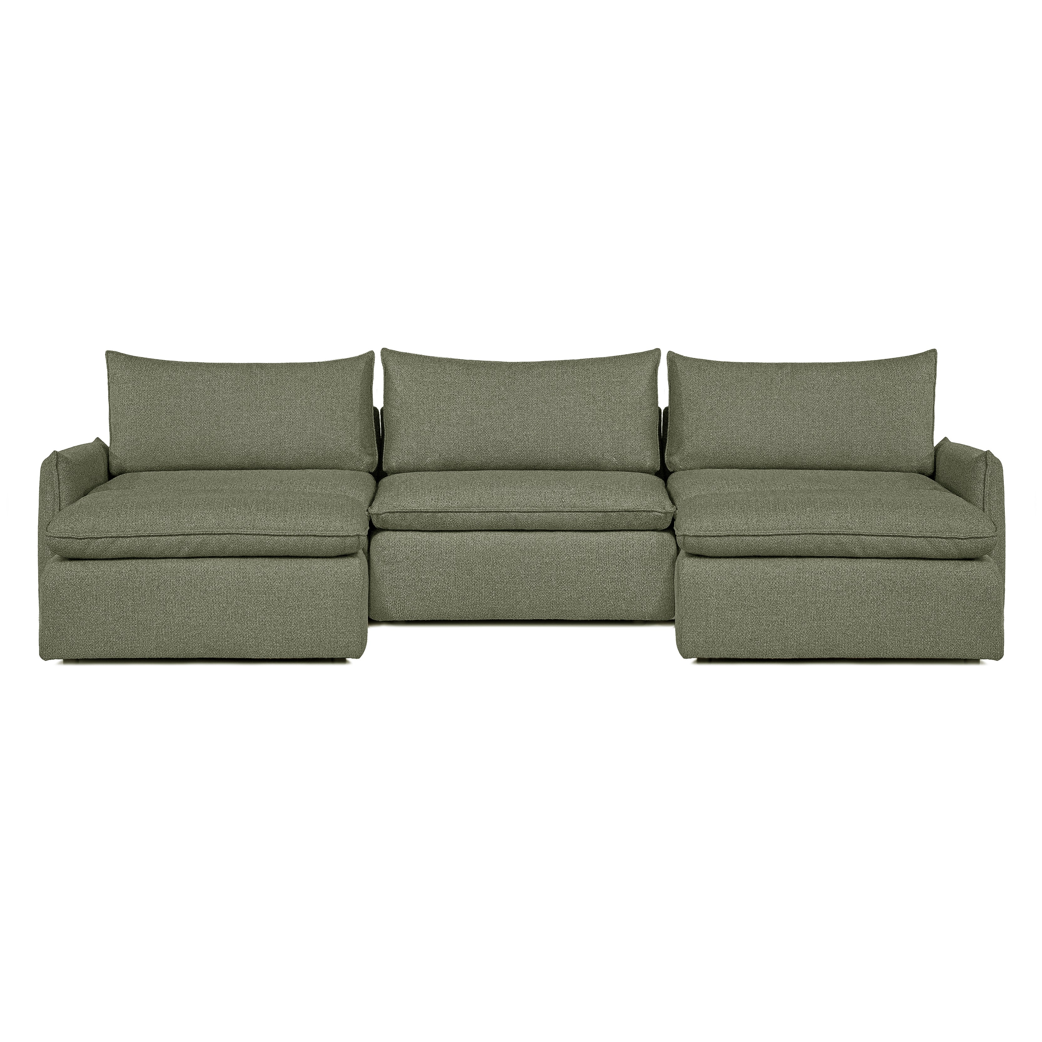 Sofa COMO | 3-osobowa | U-Kształt | Beżowy