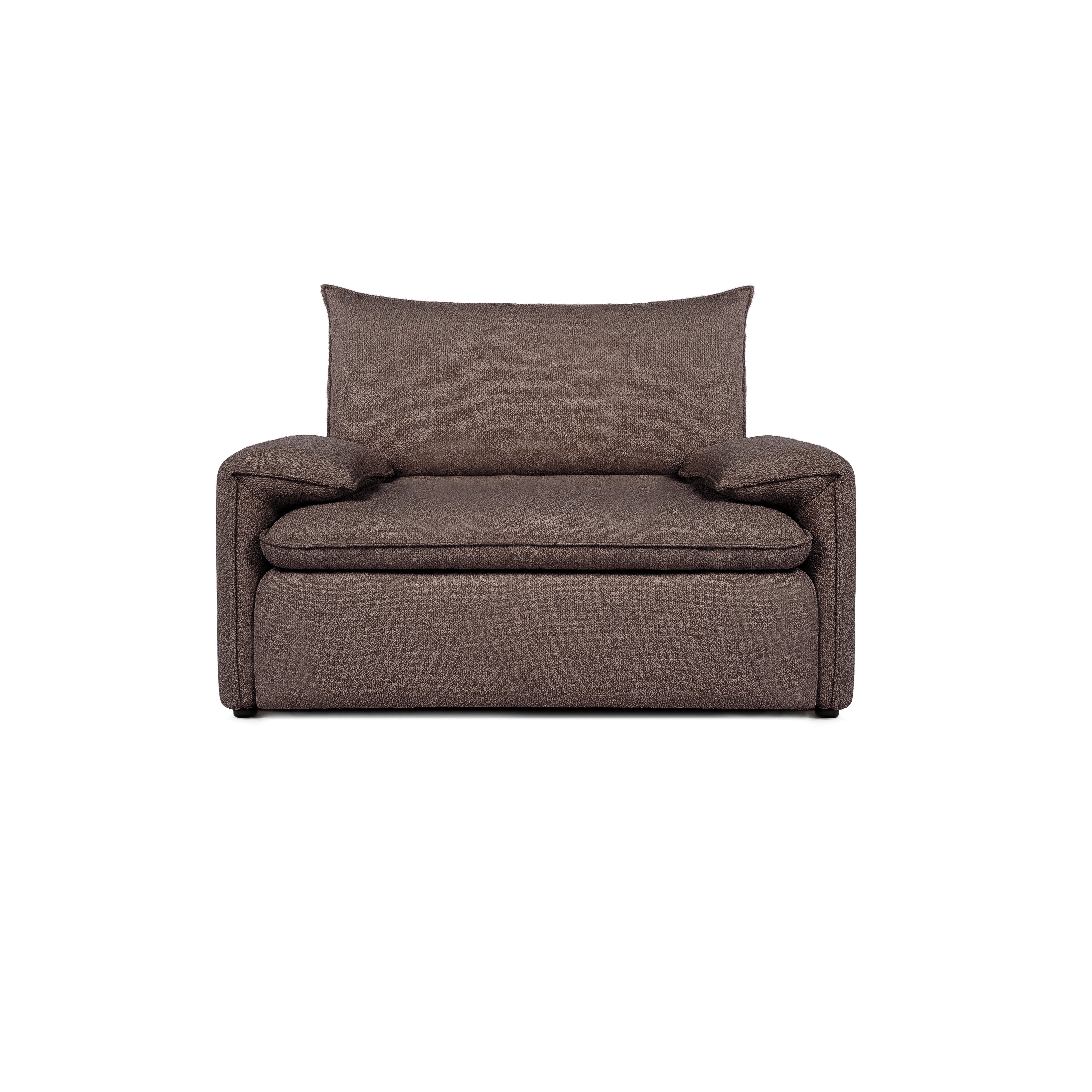 Fotel COMO | Niskie podłokietniki | Beżowy