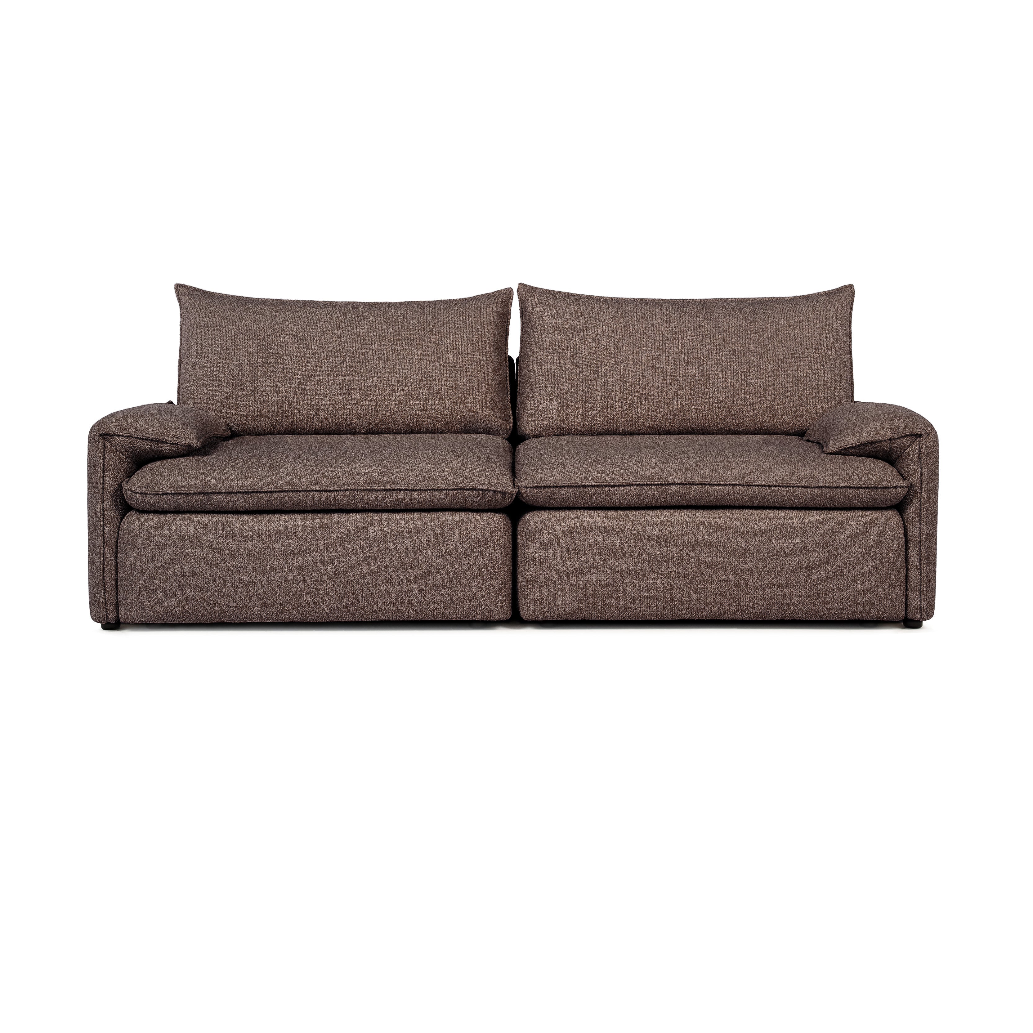 Sofa COMO | 2-osobowa | Niskie podłokietniki | Beżowy