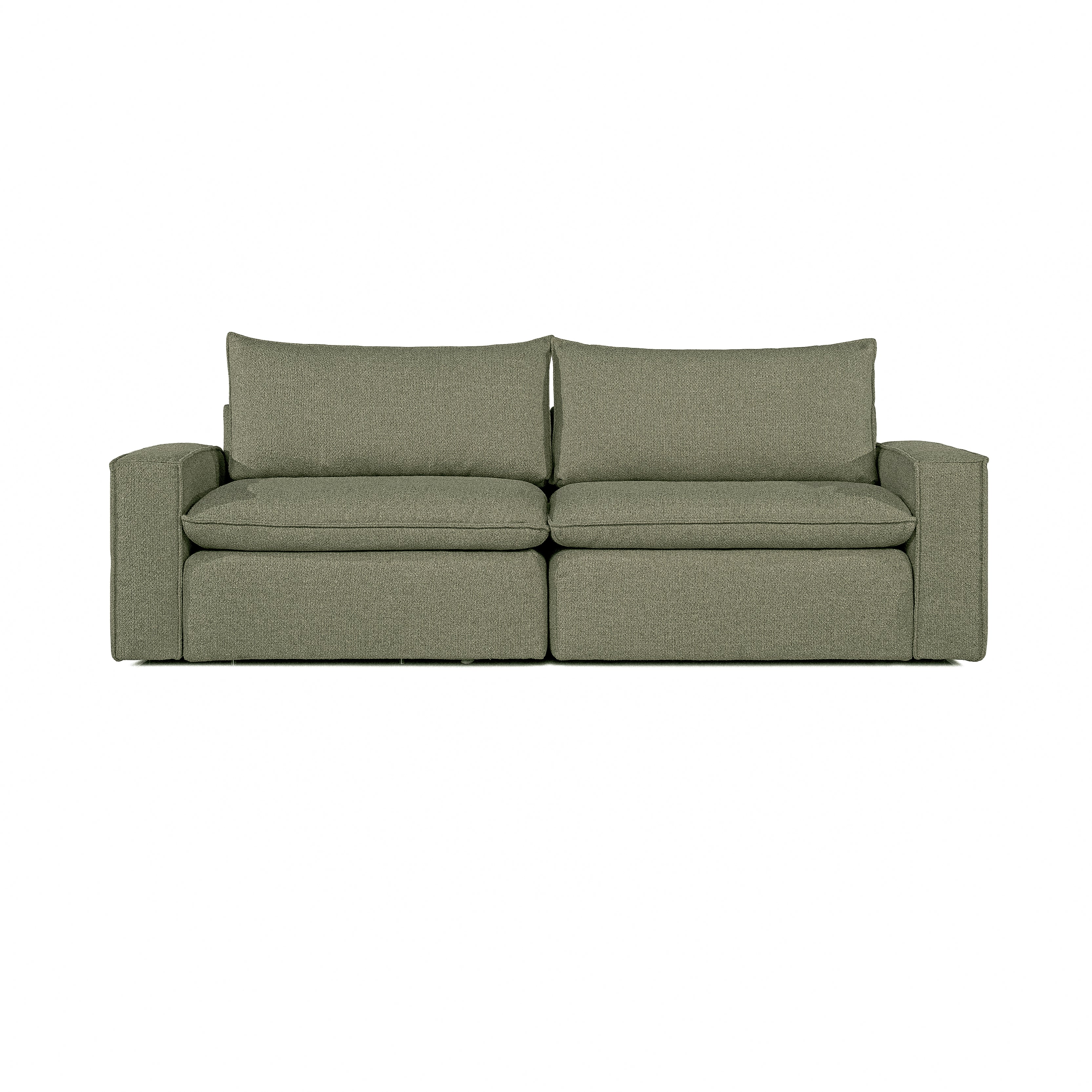 Sofa COMO | 2-osobowa | Niskie podłokietniki | Beżowy