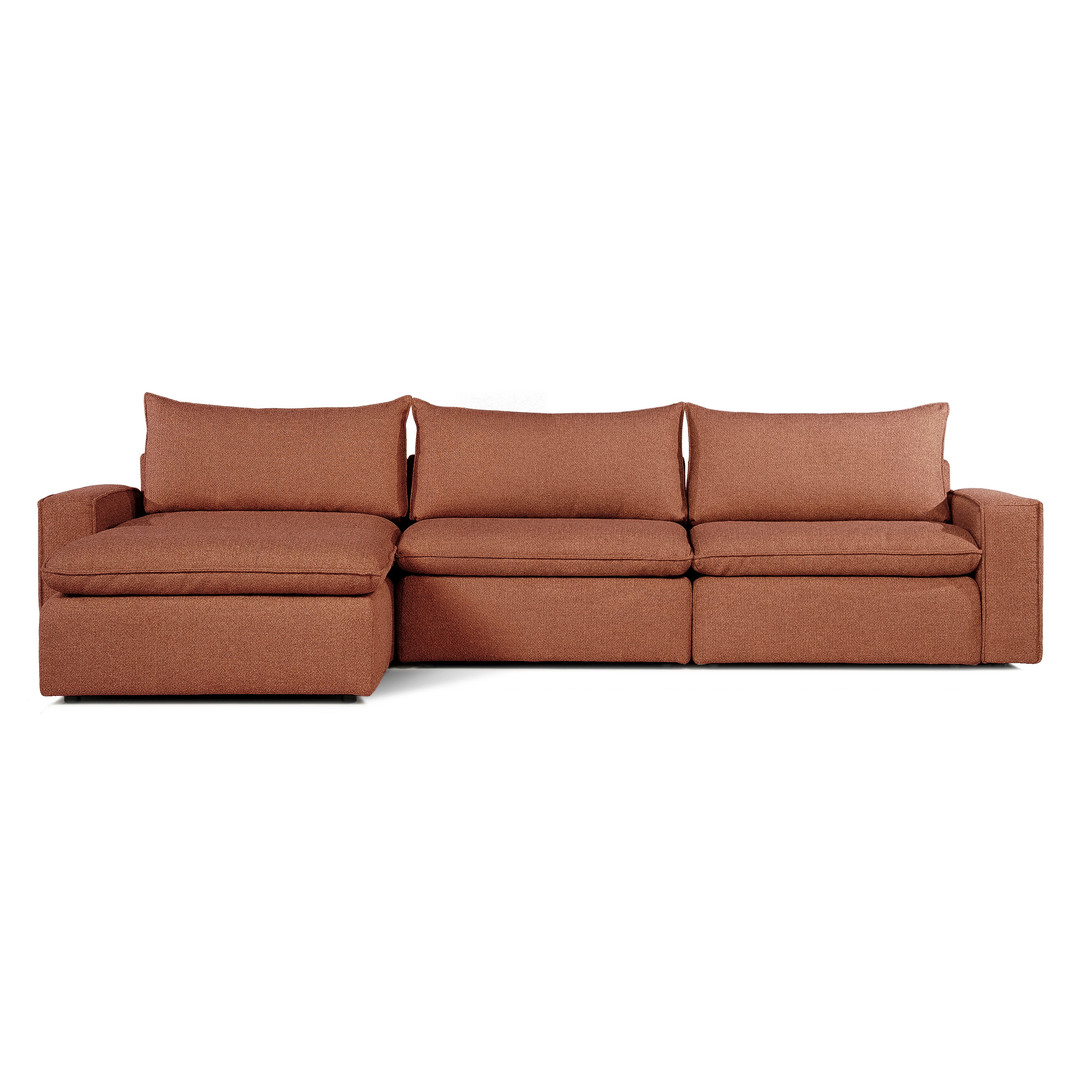 Sofa COMO | 3-osobowa | Niskie podłokietniki | Narożnik | Beżowy