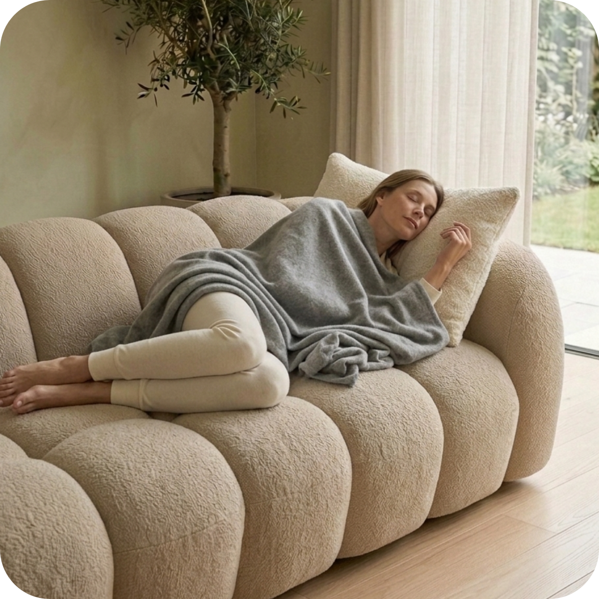 LUGANO Sofa 3-osobowa toffee