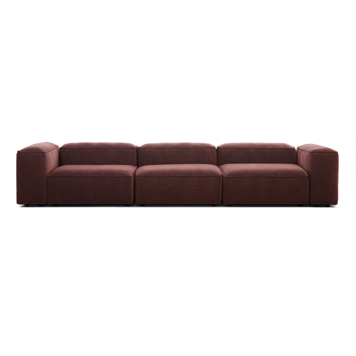 Sofa 4-os Wysokie - Bordowy Golden 68 - Nie