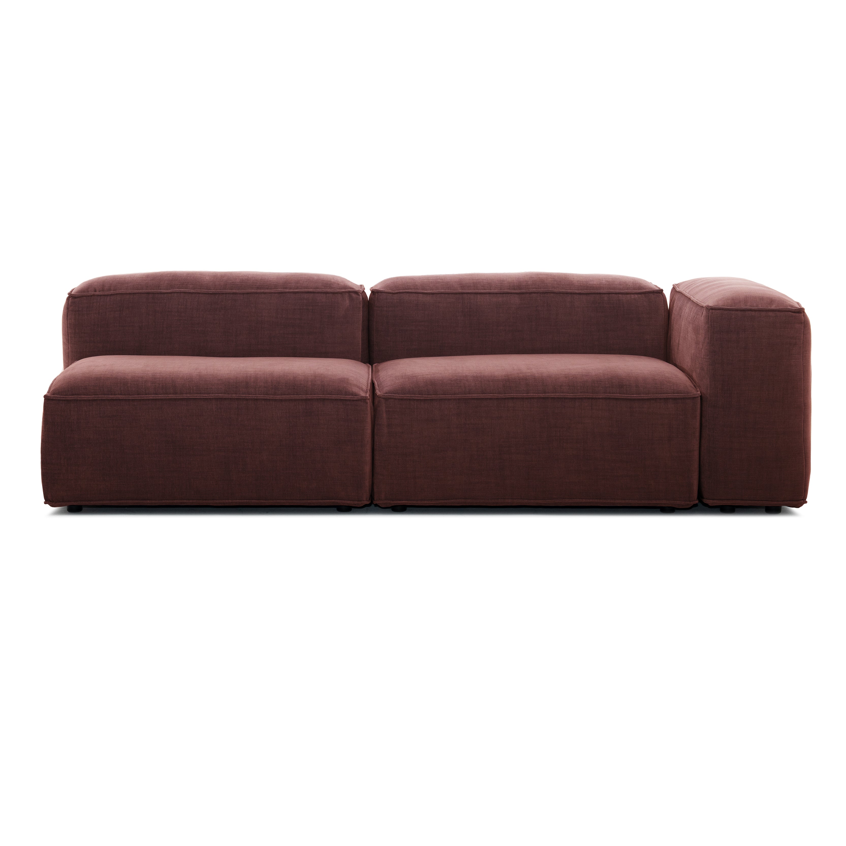 Merlot Sofa Wysoki podlokietnik - Bordowy Golden 68