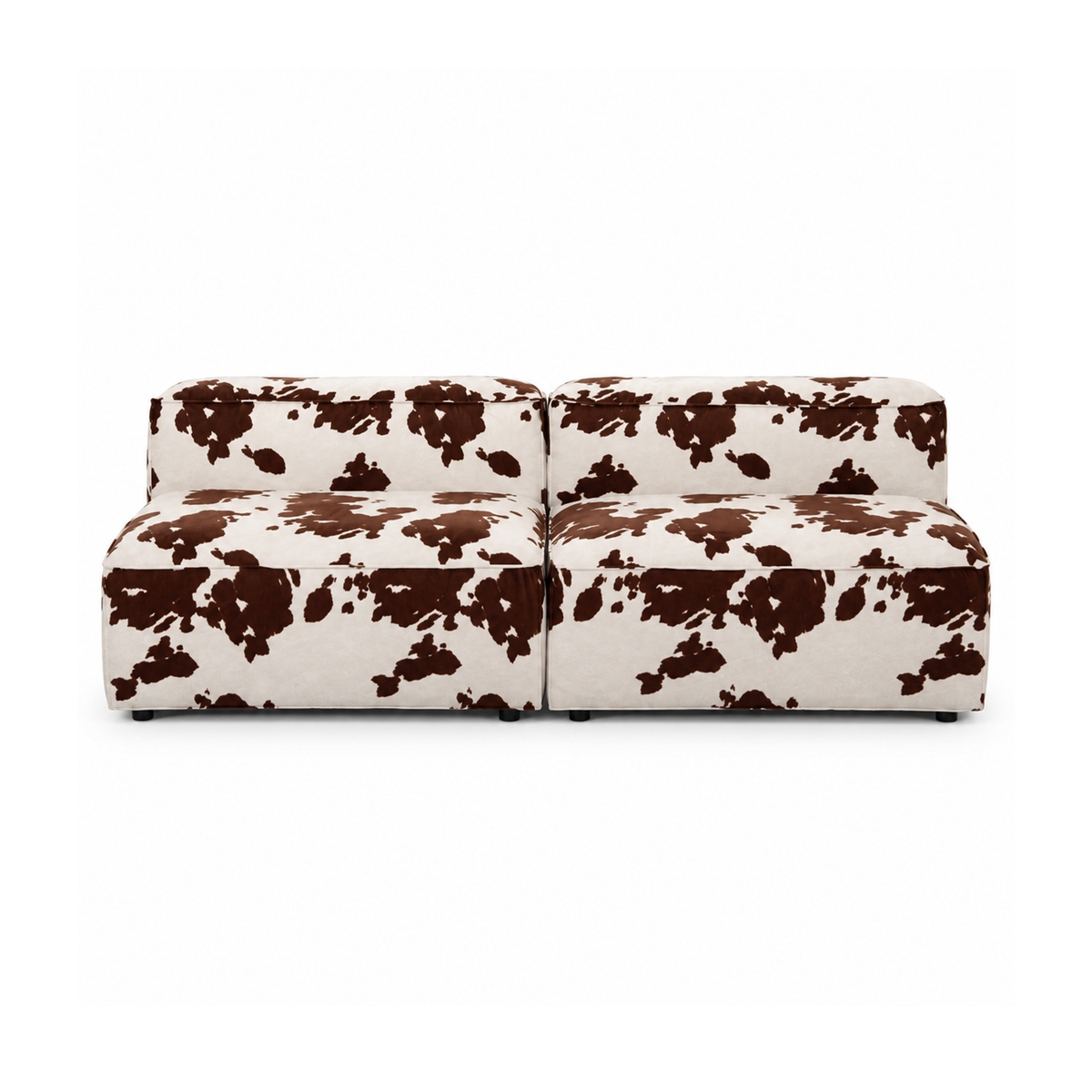 Sofa MERLOT 3-osobowa – brązowo-biały MOO 45