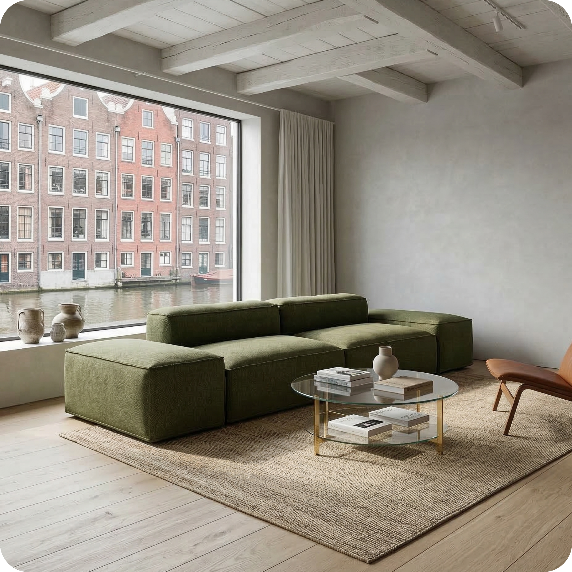 Merlot Modular Sofa 3-Seater Low armrests