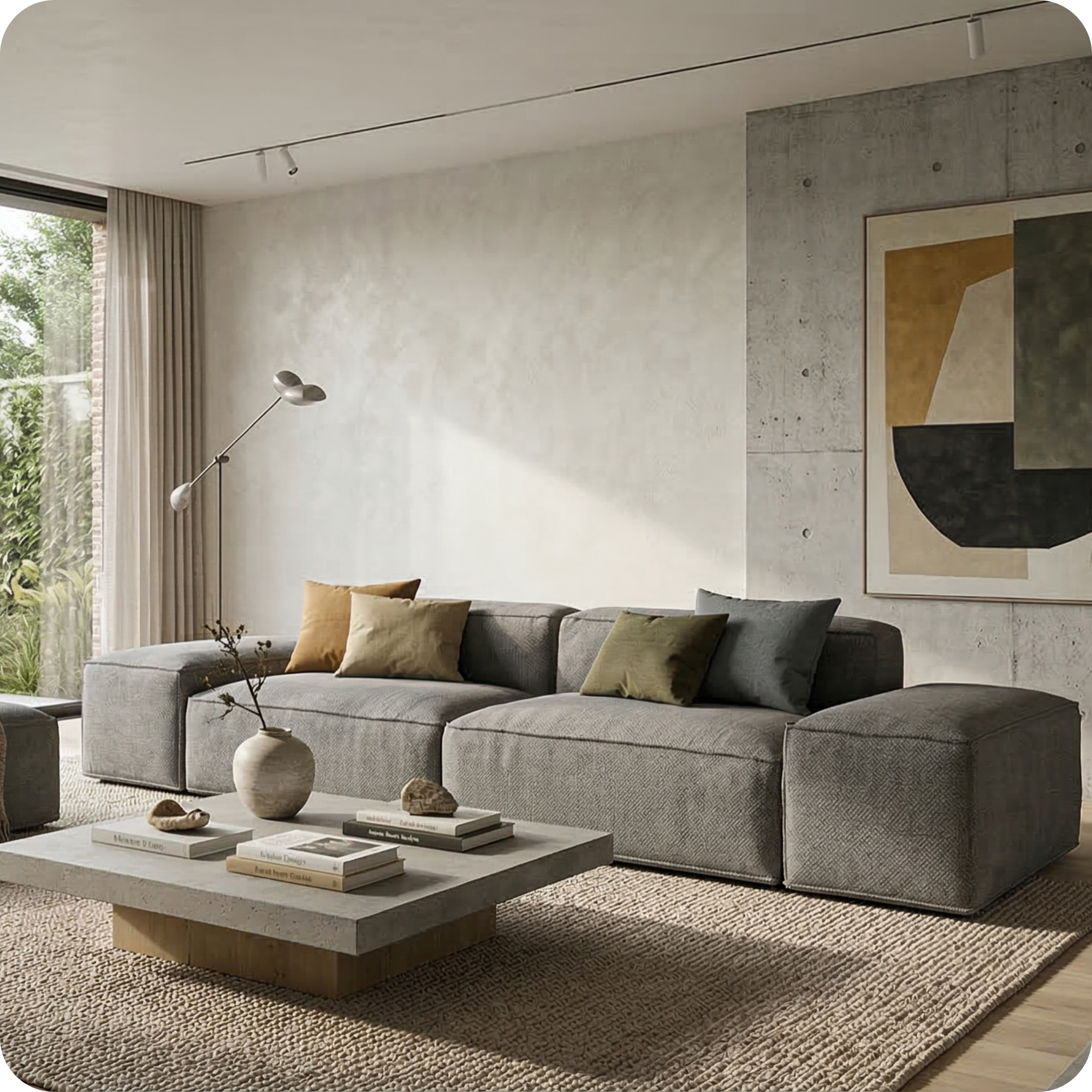 Merlot Modular Sofa 3-Seater Low armrests