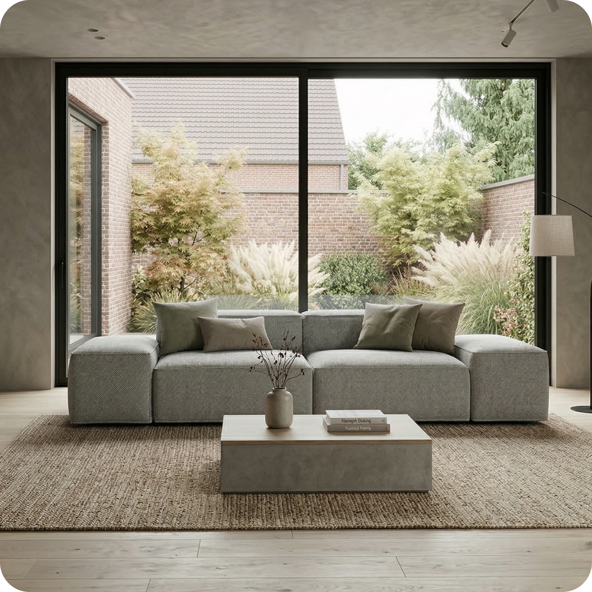 Merlot Modular Sofa 3-Seater Low armrests