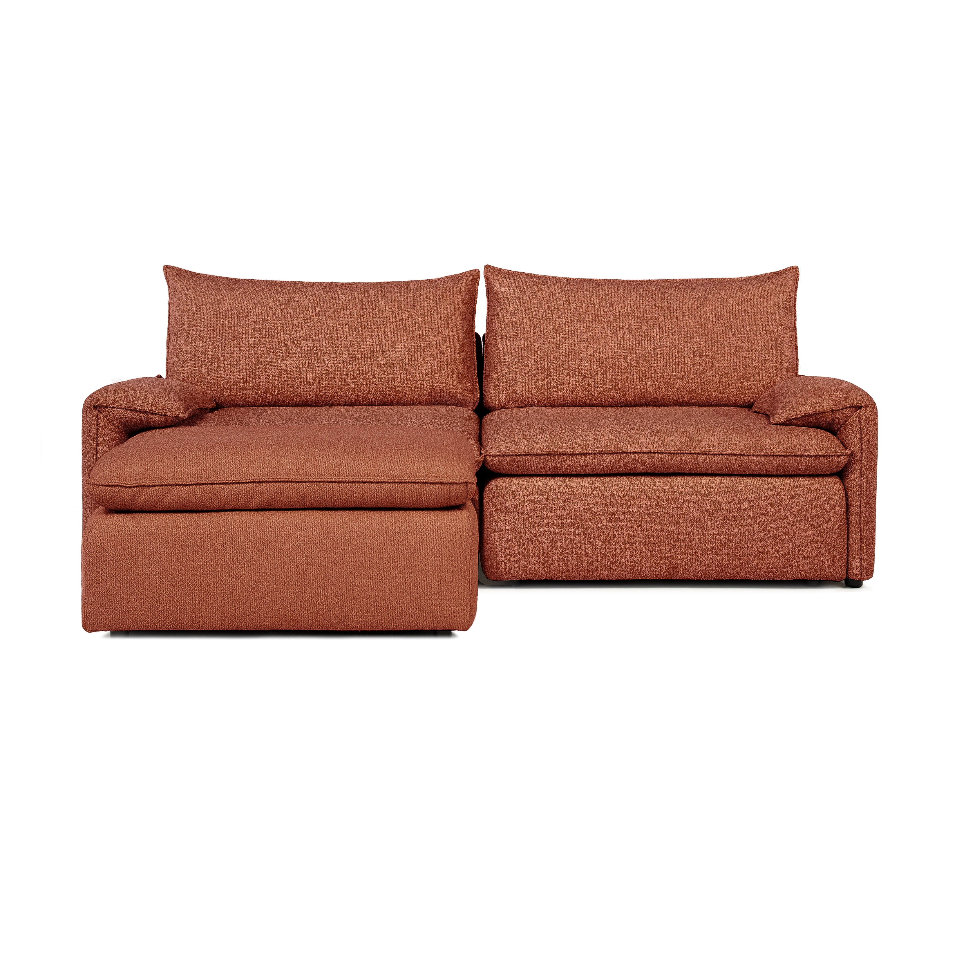 Sofa COMO | 2-osobowa | Niskie podłokietniki | Narożnik | Beżowy