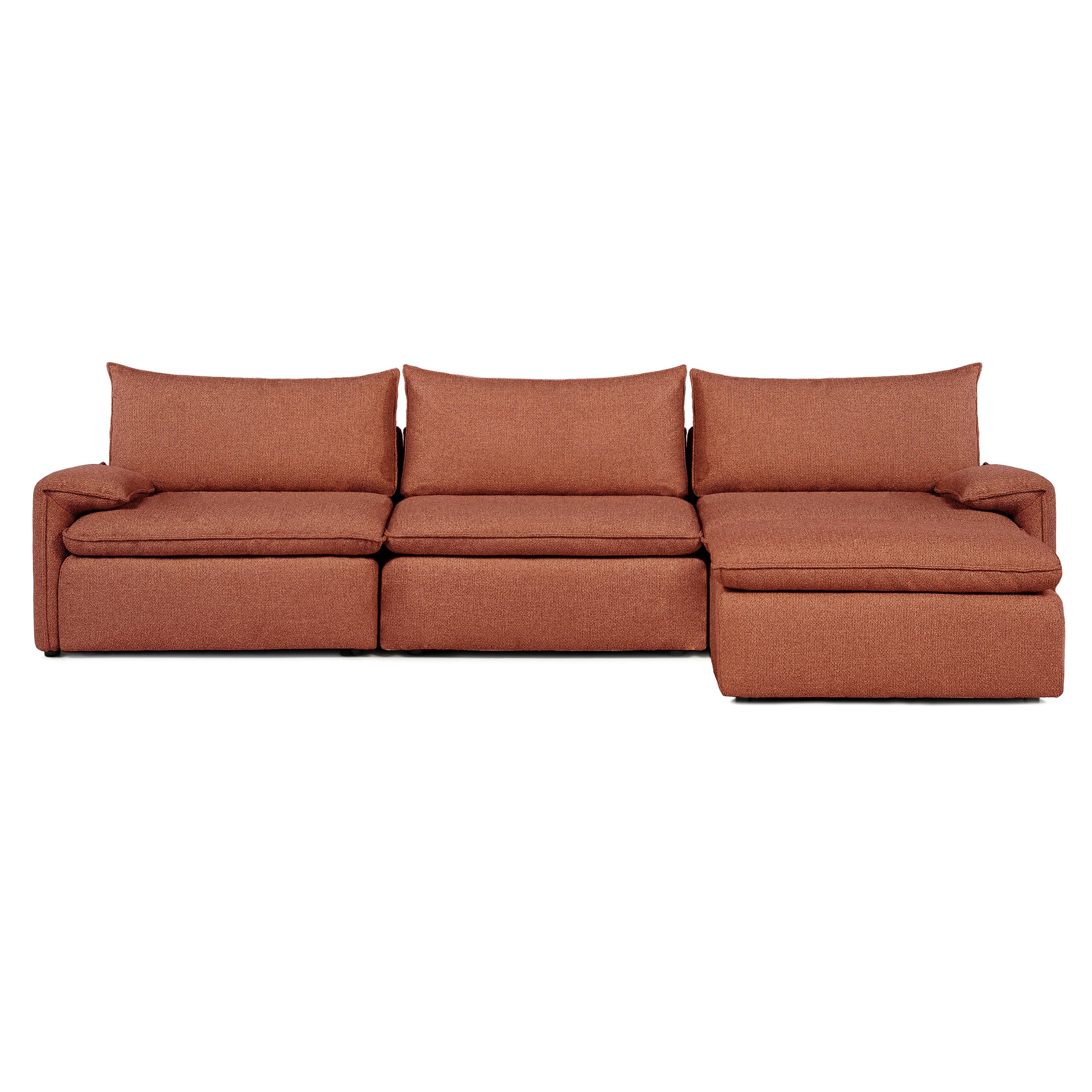 Sofa COMO | 3-osobowa | Niskie podłokietniki | Narożnik | Beżowy