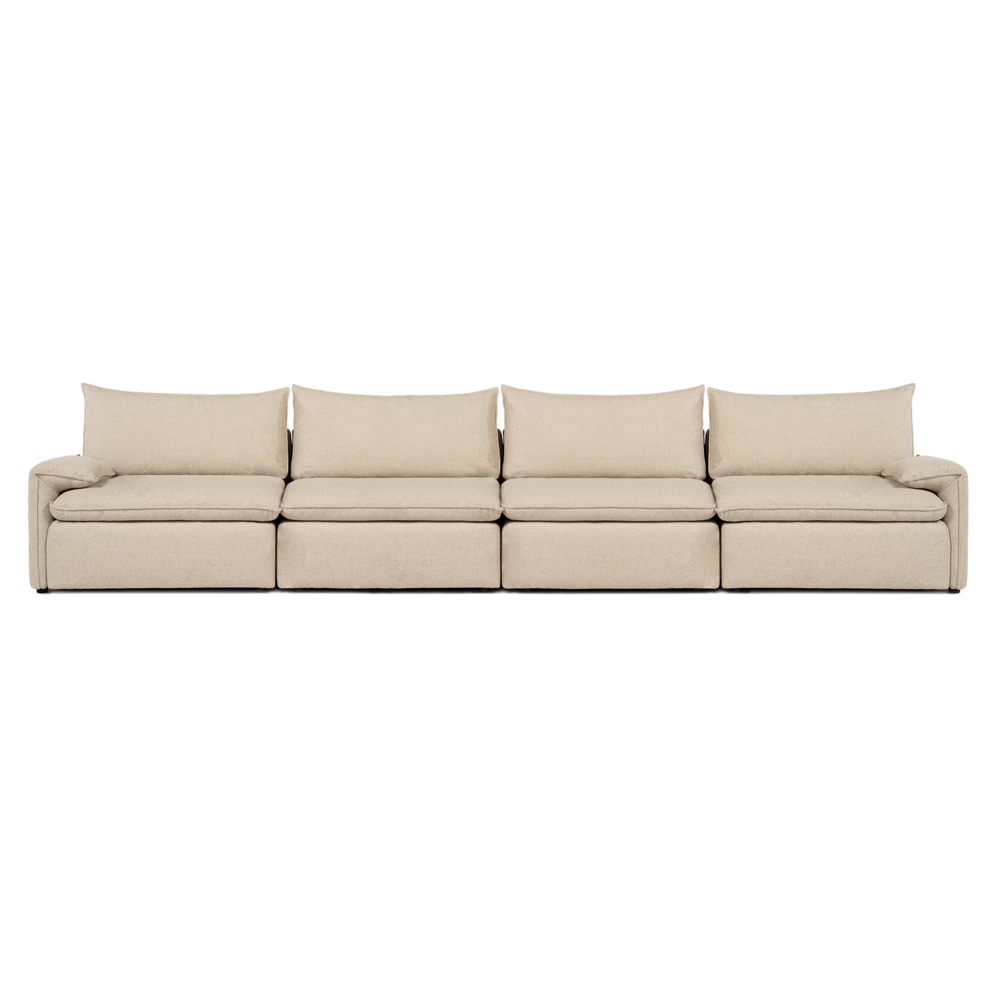 Sofa COMO | 4 Seater | Arms Low | Beige