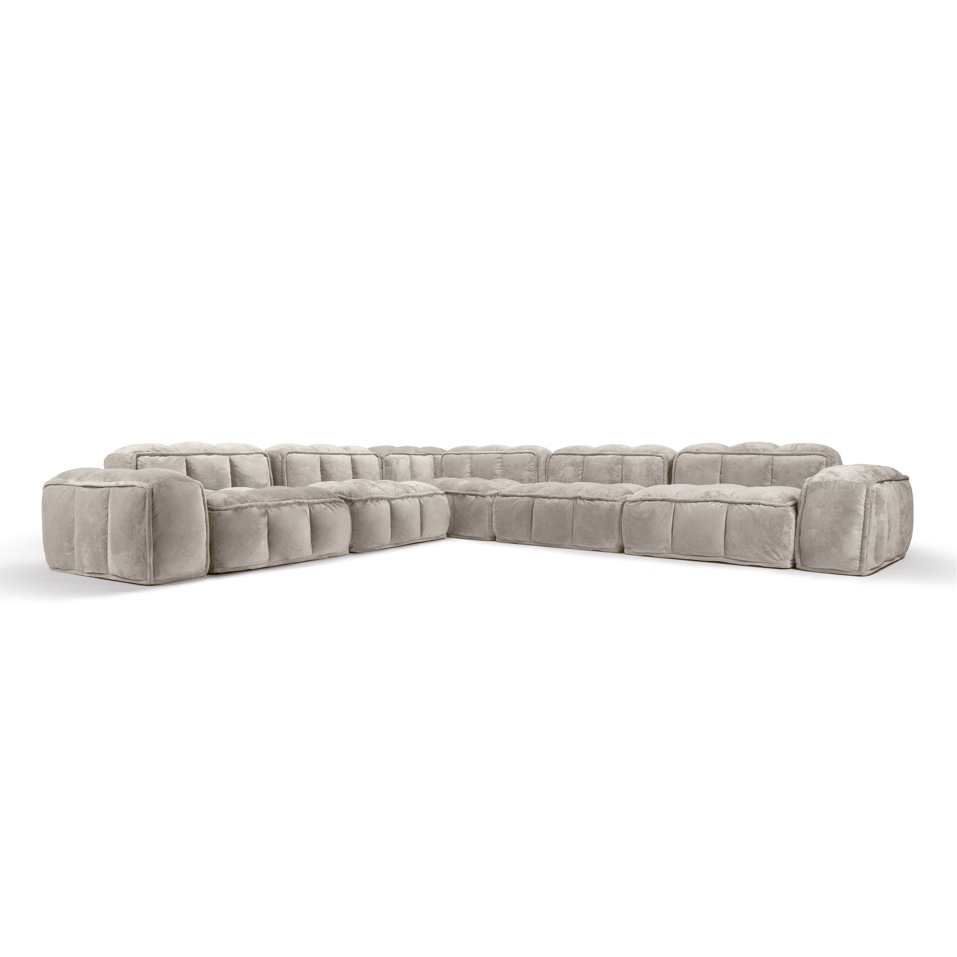 L-Corner Sofa | 5 Seater | Arms Low